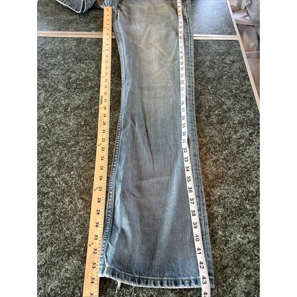 Vintage LEVI'S Men 507 04 Regular Straight‎ Jeans Size W36 34L Unique Fade